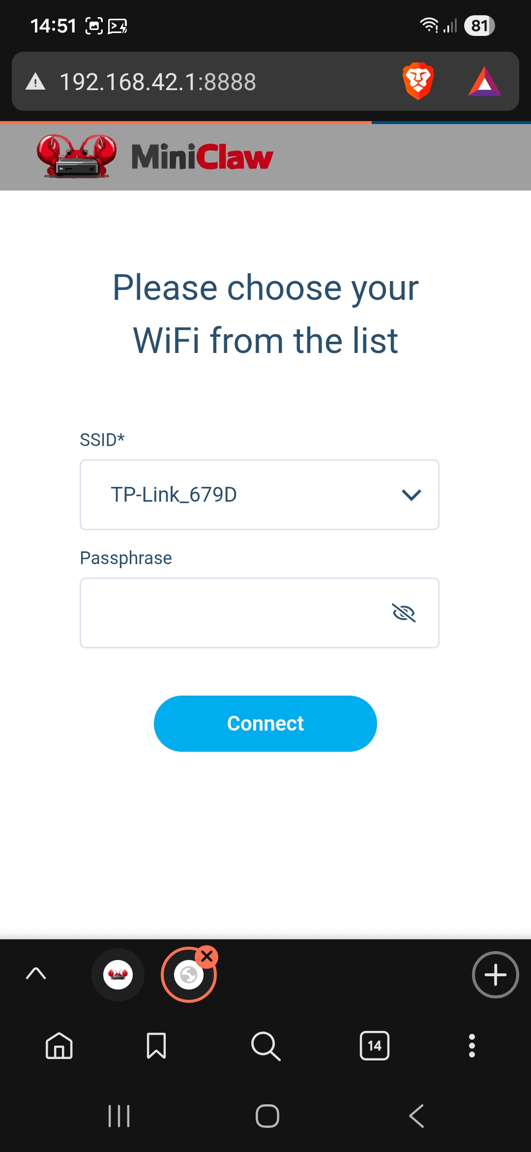 WiFi-Connect Captive Portal